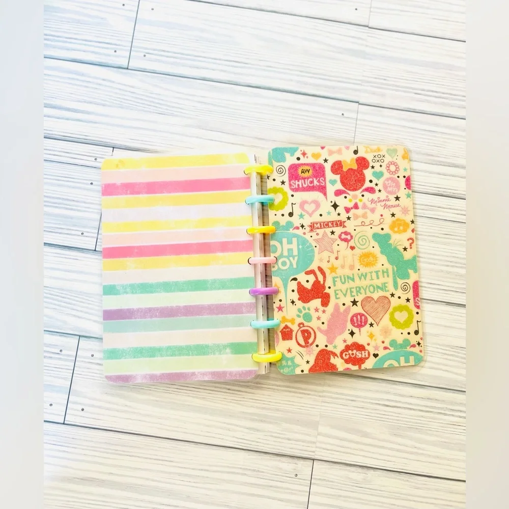 Happy planner mini size set monthly and weekly Layout Disney Mickey and Minnie
